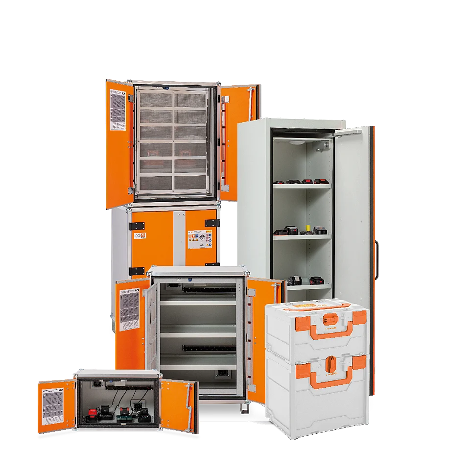 CEMO Akku-Transportboxen und -schränke